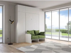 ITAMOBY Cama doble plegable francesa Kentaro de 140 cm con sofá y muebles de fresno , verde Blanco Online