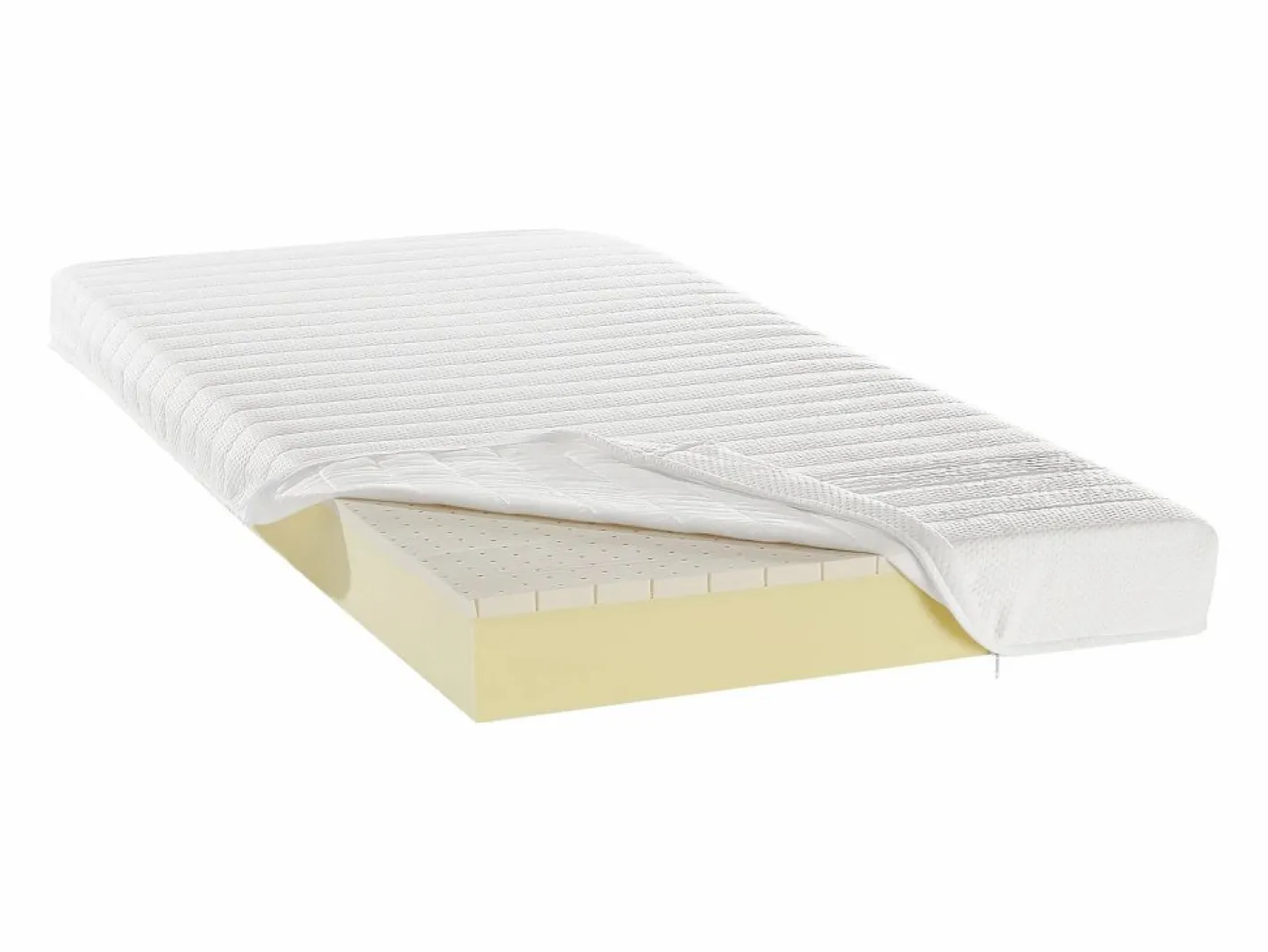 Ysmée Cama eléctrica de terminales - colchón látex - ETHER de Color natural claro Best