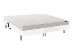 Ysmée Cama eléctrica de terminales - colchón látex - ETHER de Blanco Sale