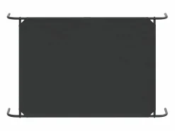 Clicnbuy Cama elevada para perros negra 130x80x20 cm tela Oxford y acero Negro New