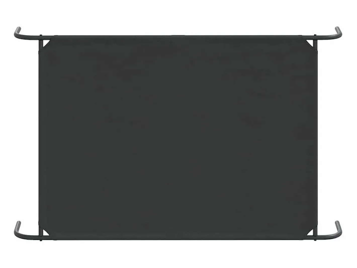 Clicnbuy Cama elevada para perros negra 130x80x20 cm tela Oxford y acero Negro New