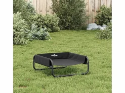 Clicnbuy Cama elevada para perros tela oxford y acero Gris antracita Discount