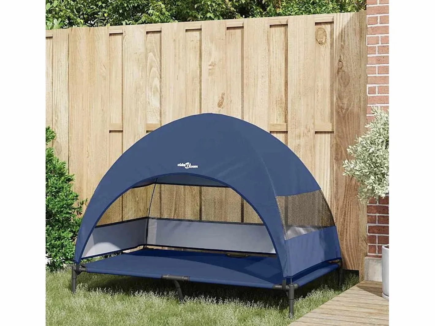 Cama Elevada para Perros Manual Azul marino 127 x 81 x 108 cm^Clicnbuy