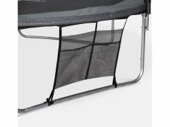 Sweeek Cama elástica 370cm con pack de accesorios Gris Discount