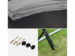 Sweeek Cama Elástica|Cama elástica con pack de accesorios, 250cm