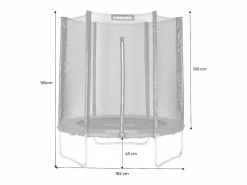 Sweeek Cama Elástica|Cama elástica con protección red, 180cm