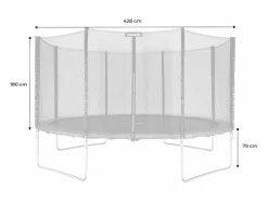 Sweeek Cama Elástica|Cama elástica con protección red de 430cm