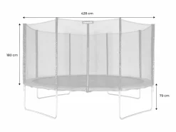 Sweeek Cama Elástica|Cama elástica con protección red de 430cm