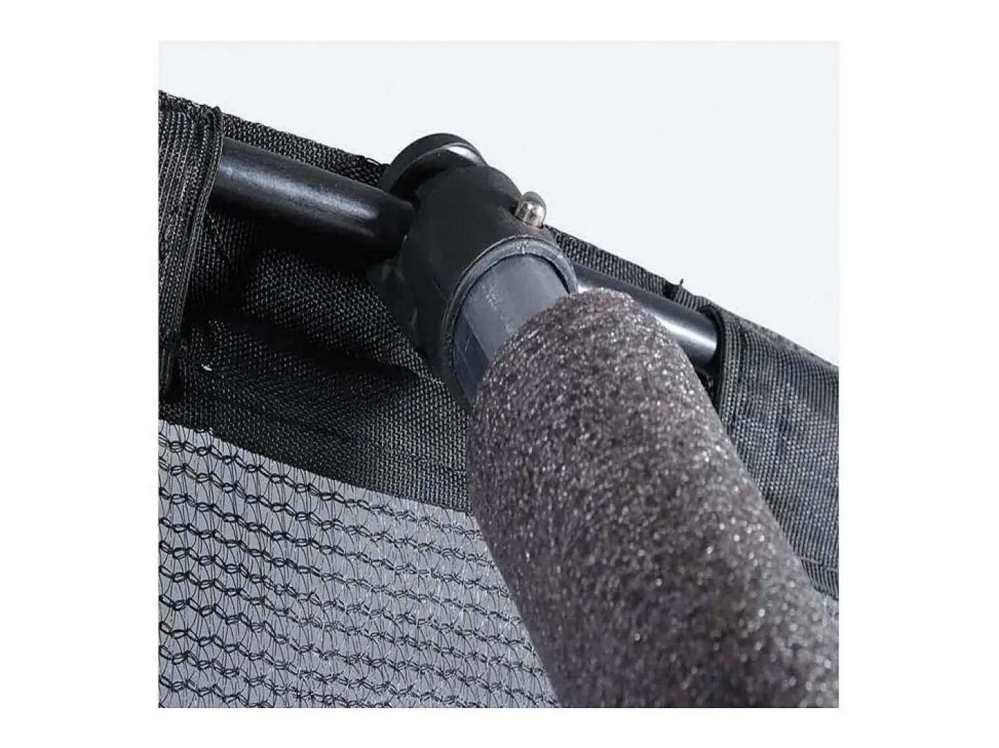 Habitat et jardin Cama Elástica|Cama elástica con red interior y aro de baloncesto "jumper" Ø4,25 m - Gris