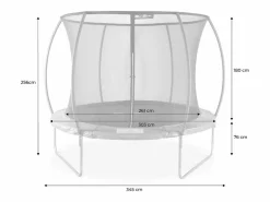 Sweeek Cama elástica con red interior de 305cm Gris Best