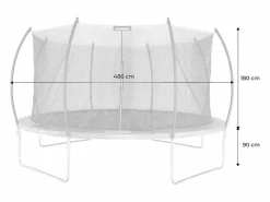Cama elástica con red interior de 490cm^Sweeek Online