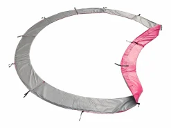 Happy Garden Cama Elástica|Cama elástica de 180 cm reversible / rosa CAIRNS + red de seguridad + escalera + lona + kit de anclaje.