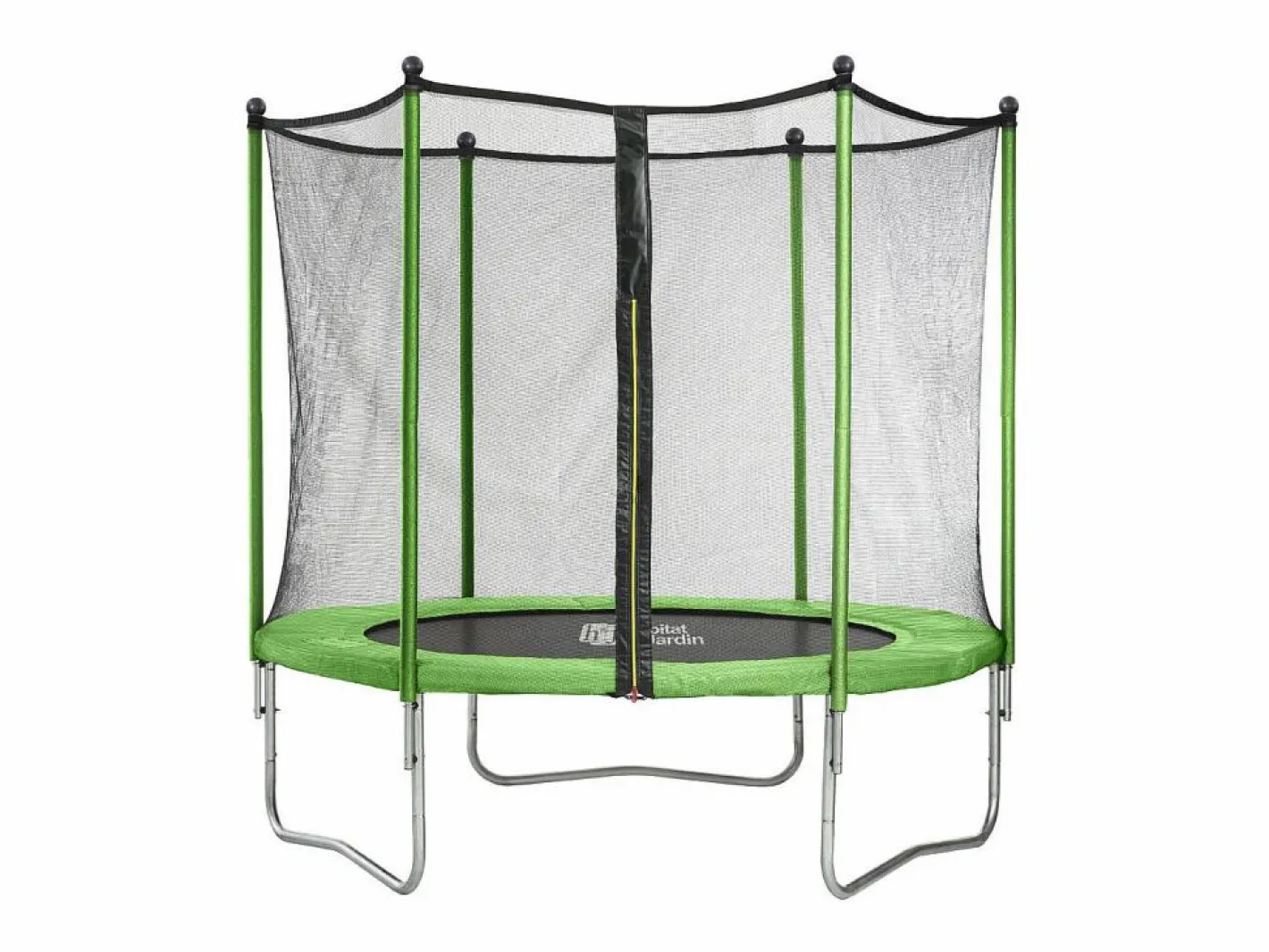 Habitat et jardin Cama elástica Yoopi - Ø 2.44 m - con red + escalera + cubierta de protección + kit de anclaje New