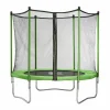 Habitat et jardin Cama elástica "Yoopi" - Ø 2,44 m - con red + escalera + funda + kit de anclaje Hot