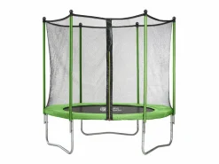 Habitat et jardin Cama elástica "Yoopi" - Ø 2,44 m - con red + escalera + funda + kit de anclaje Hot