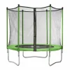 Habitat et jardin Cama elástica "Yoopi" - Ø 1.8 m - con red + escalera + cubierta de protección + kit de anclaje New