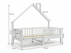 Vicco Cama en forma de casa 168x83x155 noemi Blanco Online