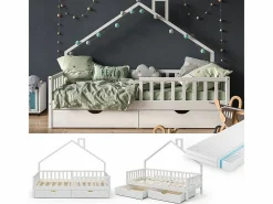 Vicco Cama en forma de casa 208x93x155 noemi Blanco Sale