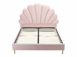 Vente-unique Cama Terciopelo|Cama en forma de concha de 140 x 190 cm en terciopelo - LIVAYA