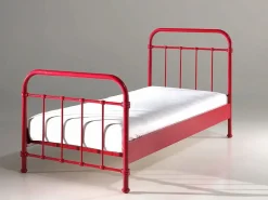 Cama individual New York de metal 90x200 cm^Vipack