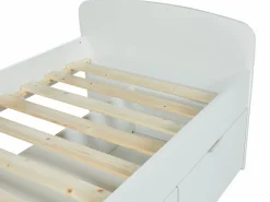 Cama infantil blanca con 2 cajones y un arcón mesa de centro 90 x 190 cm LOUANE^Vente-unique Sale