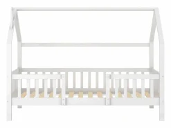 Cama infantil cabina 90x200 cm con base - cama juvenil con protección anticaída - madera - (sin colchón)^ Clearance