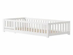 Cama infantil cabina 90x200cm, con somier, cama plana, cama infantil, barrera anticaídas, pino macizo,^ Online