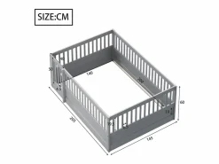 Hauss Spole Cama Montessori|Cama infantil de 140x200 cm con estructura y puerta pequeña (sin colchón ni estructura)