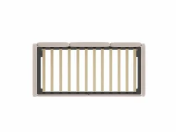 Hauss Spole Cama infantil 90x200 cm con cama nido de terciopelo, somier de láminas, sin colchón, claro Rosa Hot