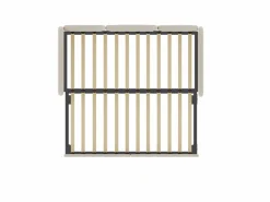 Cama infantil 90x200 cm con cama nido de terciopelo, somier de láminas, sin colchón,^Hauss Spole Outlet