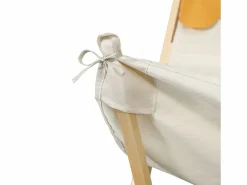 OKWISH Cama infantil 90x200 cm con somier de láminas y dosel extraíble, color natural - sin colchón Color natural claro