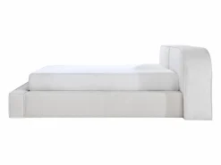 Cama king size con almacenaje de 180 x 200 cm en pana color - LIRABA de^Maison Céphy