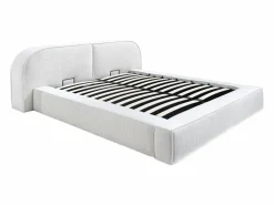 Maison Céphy Cama king size con canapé 180 x 200 cm en pana color + colchón - LIRABA by Crema Online