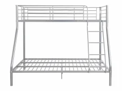 Vente-unique Cama Litera|Cama litera ELEVATIO II - 90x190 cm y 140x190cm - Plata