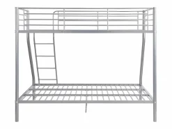 Vente-unique Cama Litera|Cama litera ELEVATIO II - 90x190 cm y 140x190cm - Plata