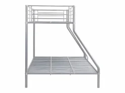 Vente-unique Cama Litera|Cama litera ELEVATIO II - 90x190 cm y 140x190cm - Plata