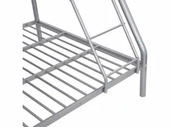 Vente-unique Cama Litera|Cama litera ELEVATIO II - 90x190 cm y 140x190cm - Plata