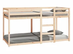 vidaxl Cama Litera|Cama litera sin colchón madera maciza de pino 90x200 cm