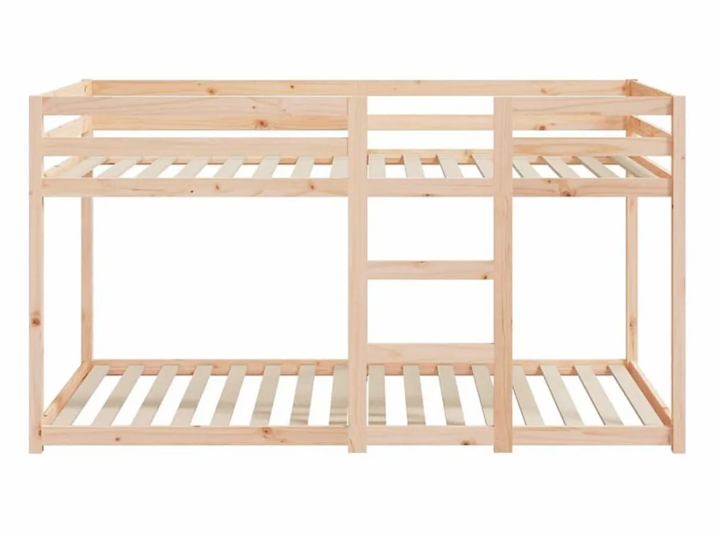 vidaxl Cama Litera|Cama litera sin colchón madera maciza de pino 90x200 cm