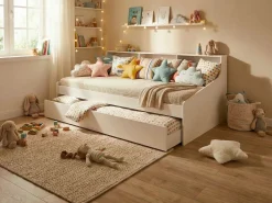 Vente-unique Cama Con Almacenaje|Cama Infantil|cama nido 90 x 200 cm con almacenamiento - LUNOVICA