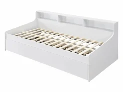 Vente-unique cama nido 90 x 200 cm con almacenamiento + colchón - LUNOVICA Blanco Sale