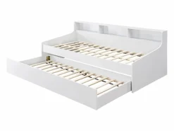 Vente-unique cama nido 90 x 200 cm con almacenamiento + colchón - LUNOVICA Blanco Sale