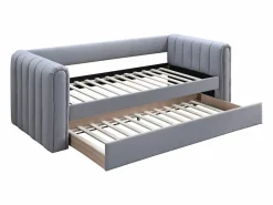 Vente-unique Cama Diván|Cama Nido|Cama nido 90 x 190 cm de tela y en color - SAHONA