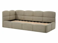 cama nido 2 x 80 x 200 cm con somier de láminas en tejido texturizado - PLURANIO^Vente-unique Best