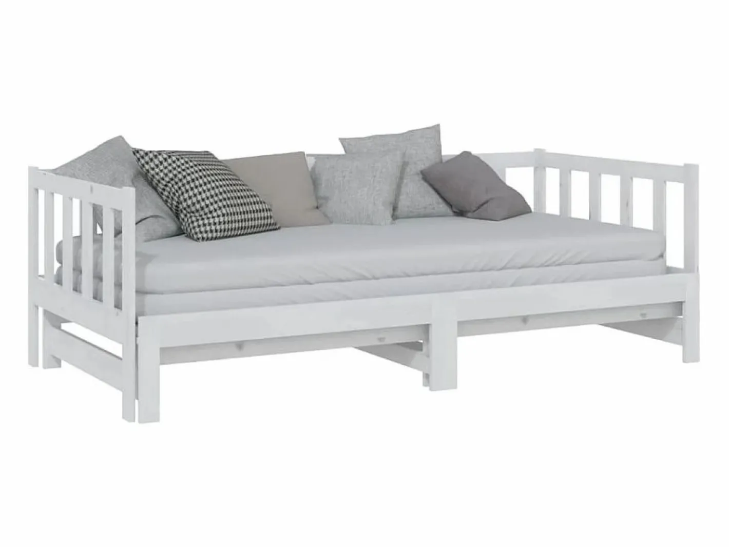 Cama nido - 90x200 cm extraíble madera maciza de pino ES86075^