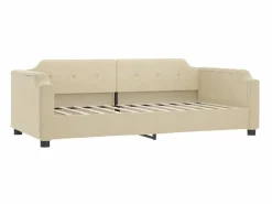 Cama nido con cajones tela color 90x200 cm ES221578 Crema