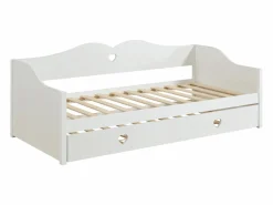 Cama nido con dos camas de 90 x 190 cm de pino y MDF - DASTIVA^Vente-unique Clearance