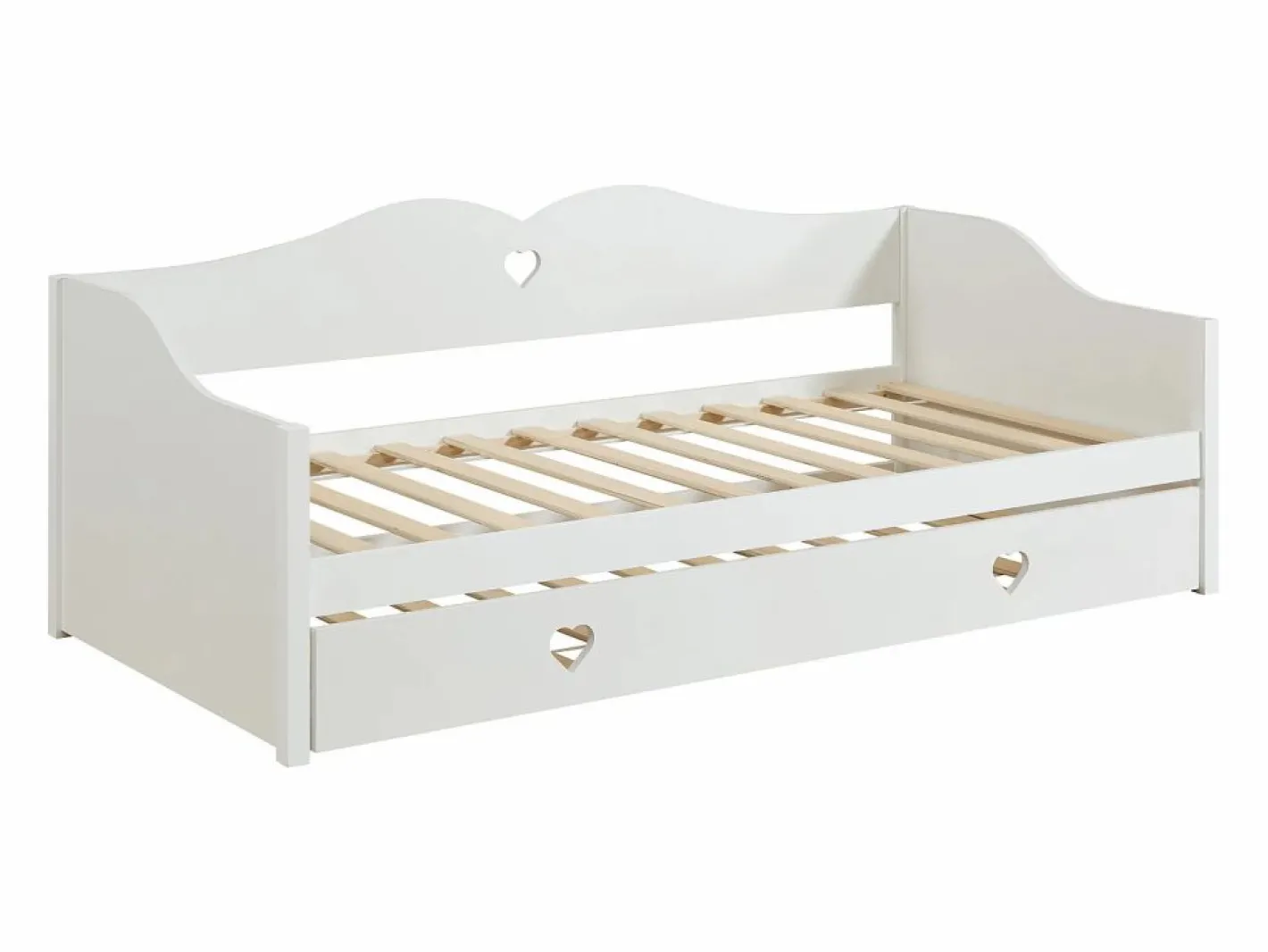 Cama nido con dos camas de 90 x 190 cm de pino y MDF - DASTIVA^Vente-unique Clearance