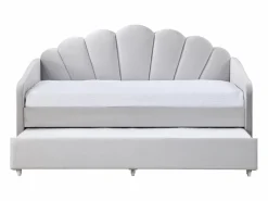 Cama nido con forma de concha 2 x 90 x 190 cm terciopelo - ELUSIA^Vente-unique Sale