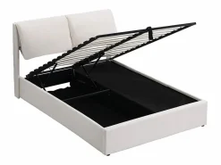 DripeX Cama Terciopelo|Cama Con Canapé|Cama nido en terciopelo , 140 x 200 cm, con 3 cajones y cabecero ajustable, carga máx. 300kg